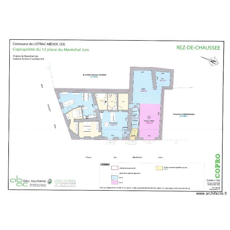 1234. Plan de 5 pièces et 41 m2