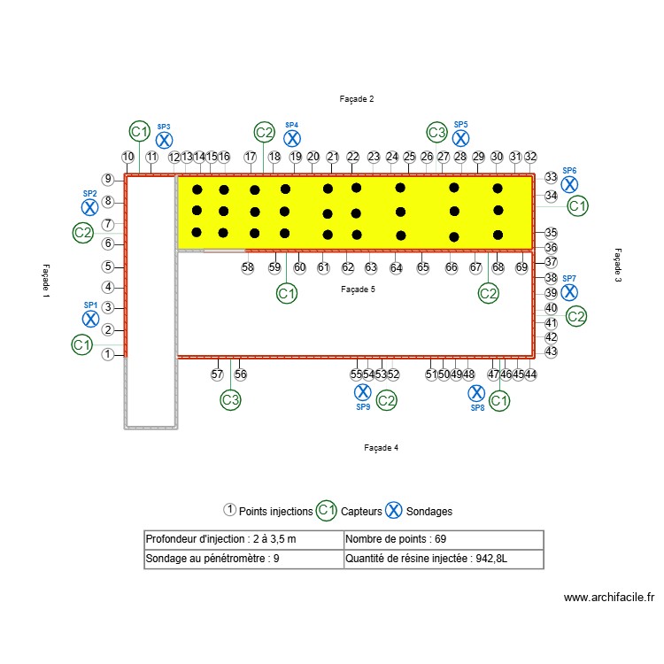 PLE. Plan de 0 pièce et 0 m2