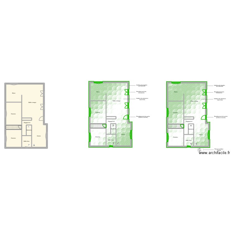 HAREL Laëtitia. Plan de 21 pièces et 261 m2