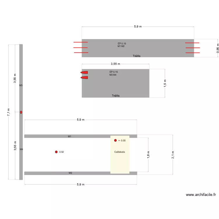GAEC ROUQUET. Plan de 