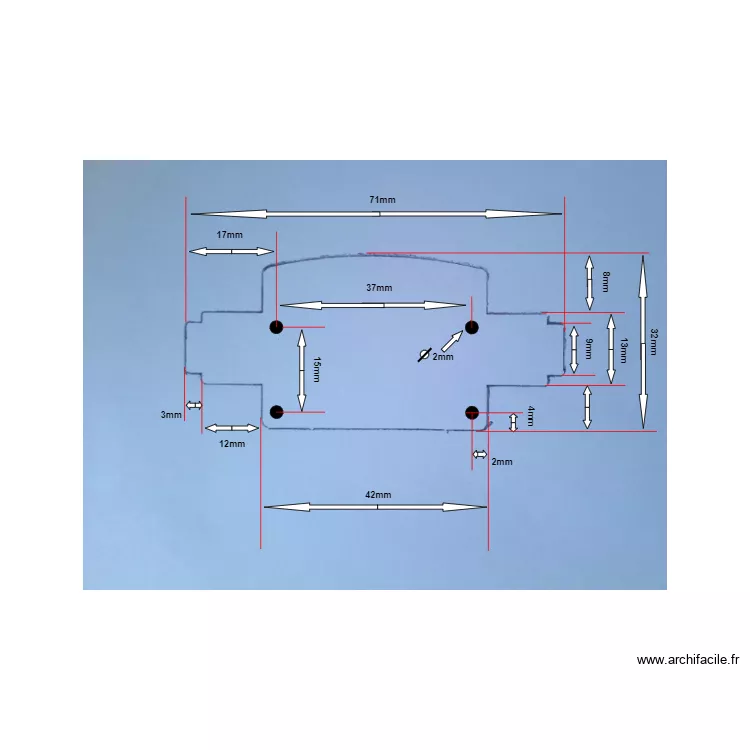 Palier pour piece. Plan de Palier pour piece. Plan de