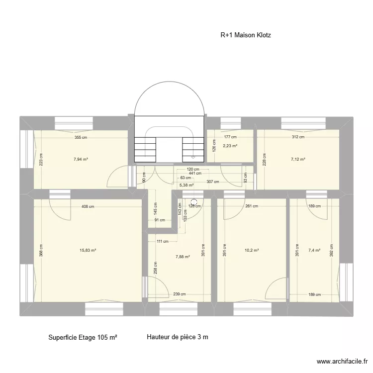 Maison R1 Klotz V2. Plan de 