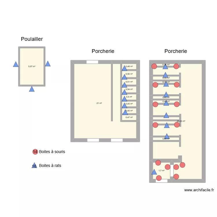 FERME DUBOIS. Plan de 