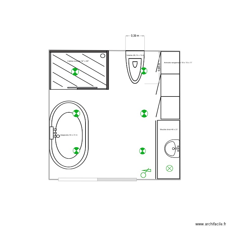 Projet_Diane B_7. Plan de 1 pièce et 7 m2