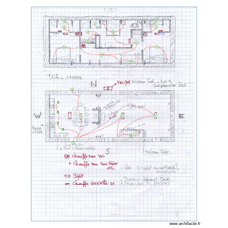 MICHOTTE. Plan de 