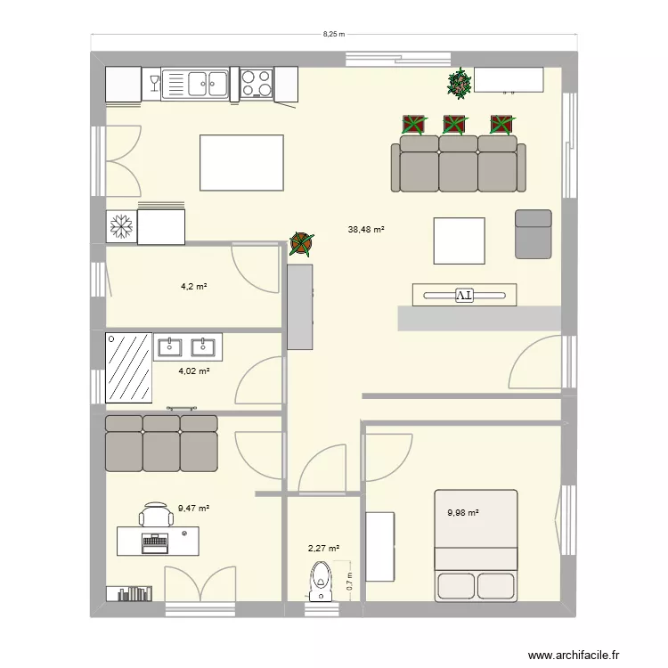 maison labarthe elise. Plan de 6 Pièces et 68 m² maison labarthe elise. Plan de 6 Pièces et 68 m²