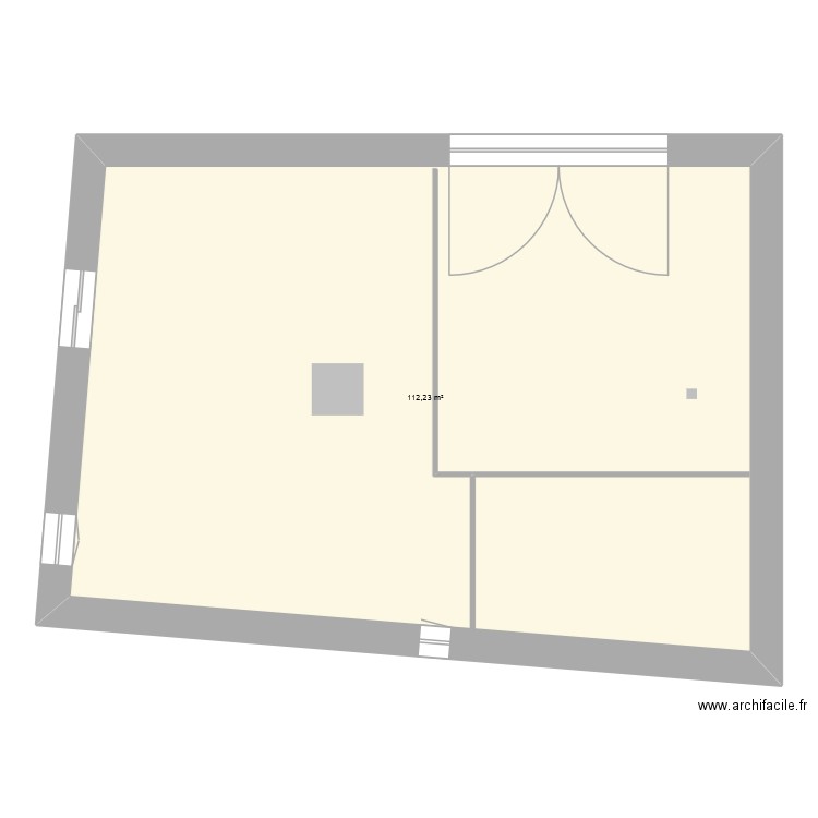 vaudemont. Plan de 1 pièce et 112 m2