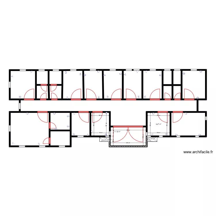 CIRCUIT DES PRISES  RDC BATIMENT ADMINISTRATIF. Plan de 
