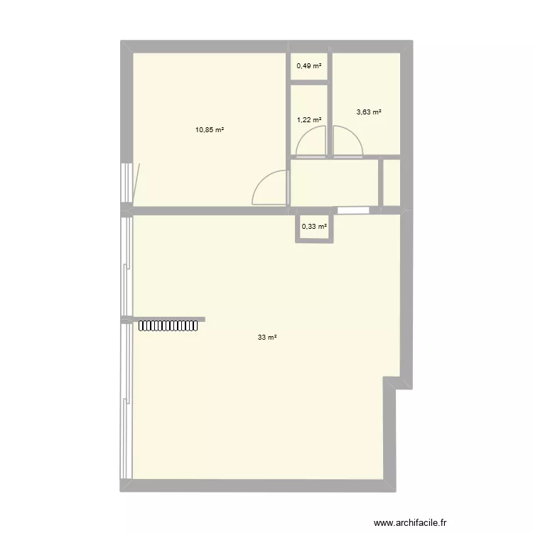NICO HOUSE 2. Plan de 6 Pièces et 50 m²