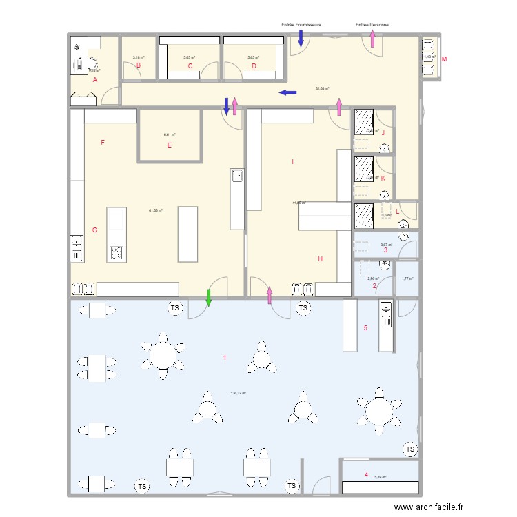 implantation V20250407. Plan de 17 pièces et 326 m2