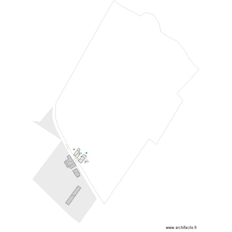 Plan de Masse avance. Plan de 0 pièce et 0 m2