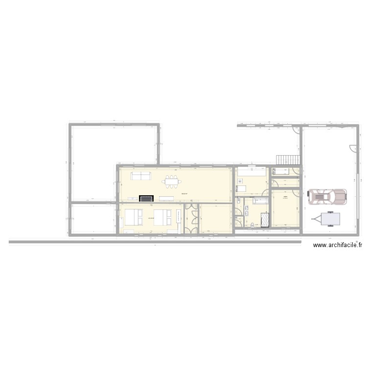 plan des prés 4. Plan de 4 pièces et 135 m2