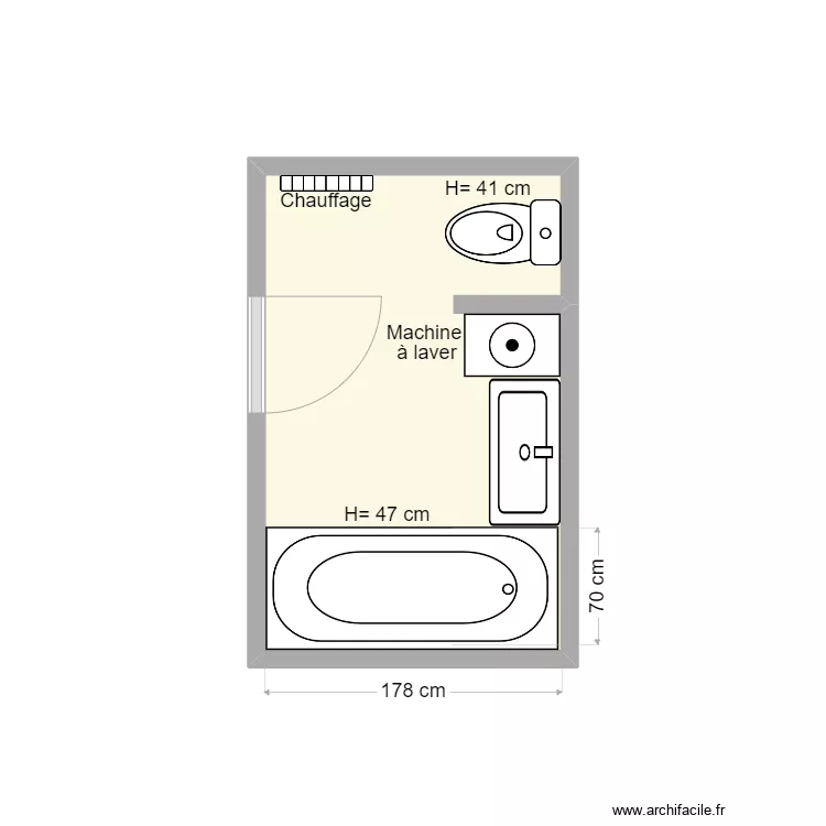 SOBOLEWSKI. Plan de 1  et 5 m²