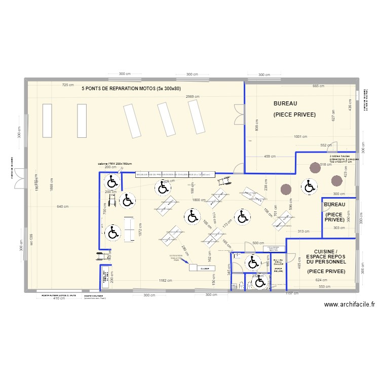 plan intérieur VMQJ. Plan de 2 pièces et 564 m2
