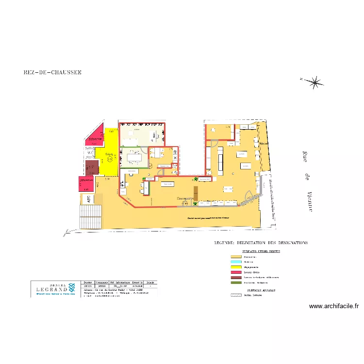 PLAN Lulu.mAdi chez Lorellia. Plan de 1  et 24 m²