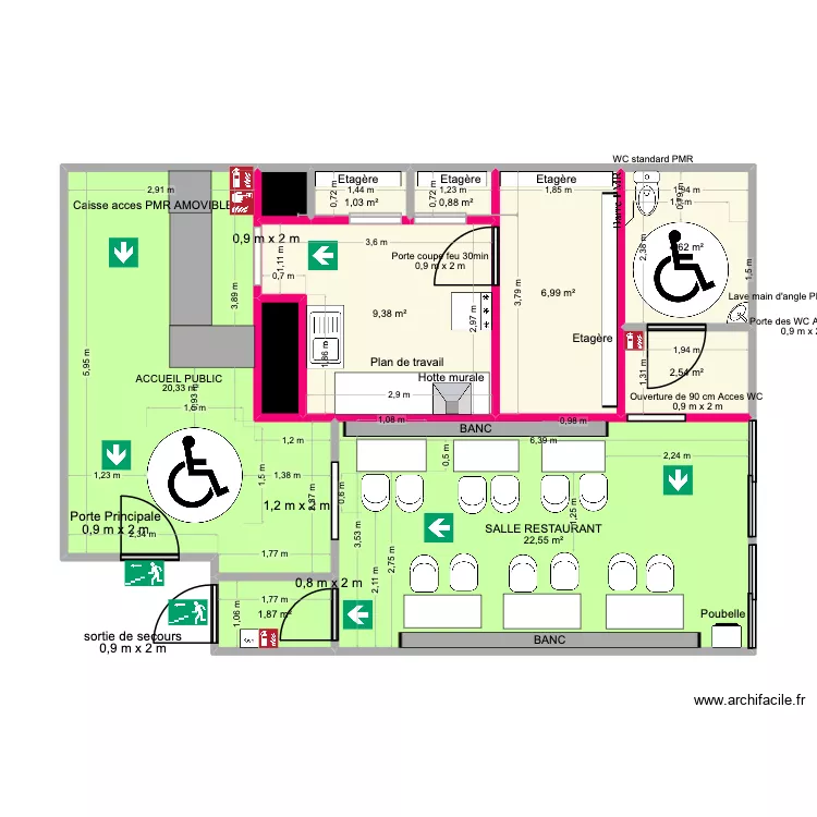 Plan d'implatation BELLY. Plan de 