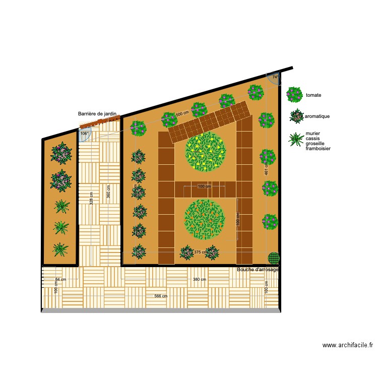 jardin xavier 1. Plan de 2 pièces et 27 m2