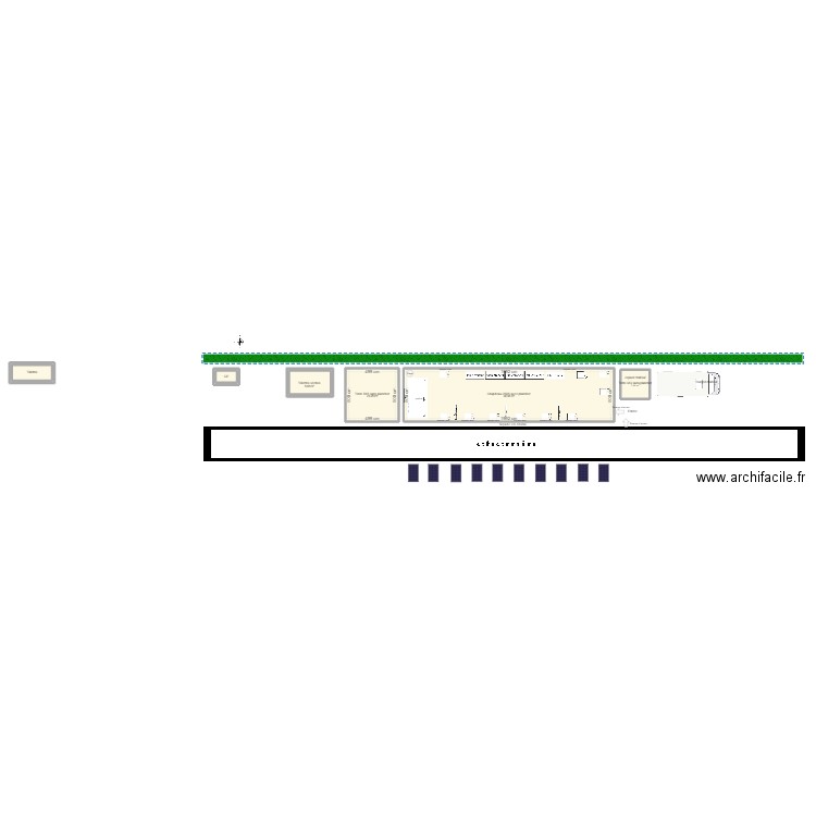 Implantation parc solaire. Plan de 6 pièces et 149 m2