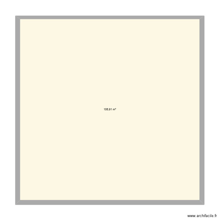 La RocheRéél. Plan de 1 pièce et 107 m2