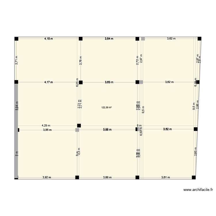 plan dalle. Plan de 0 pièce et 0 m2