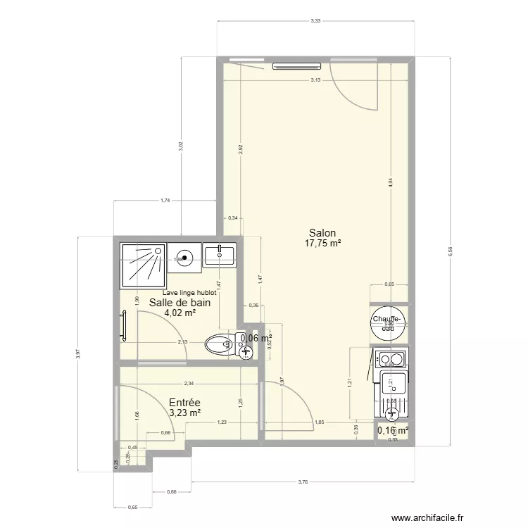 Brzezinski. Plan de 5  et 25 m²