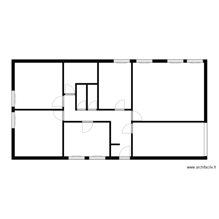 Epouville ecole. Plan de 10 pièces et 98 m2