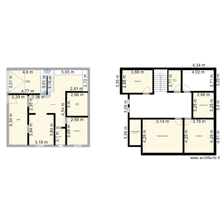 Plan house ideal. Plan de 12 pièces et 158 m2