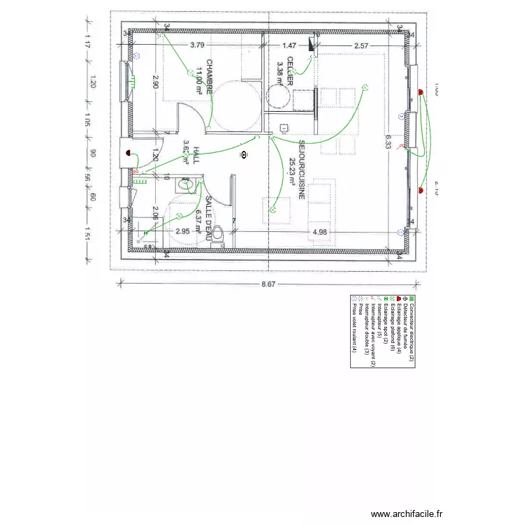 plan T2 MAJEAU ELEC ECL. Plan de 