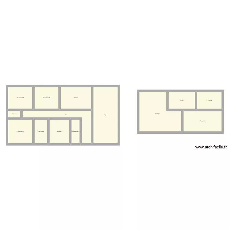 350602644. Plan de 14  et 169 m²