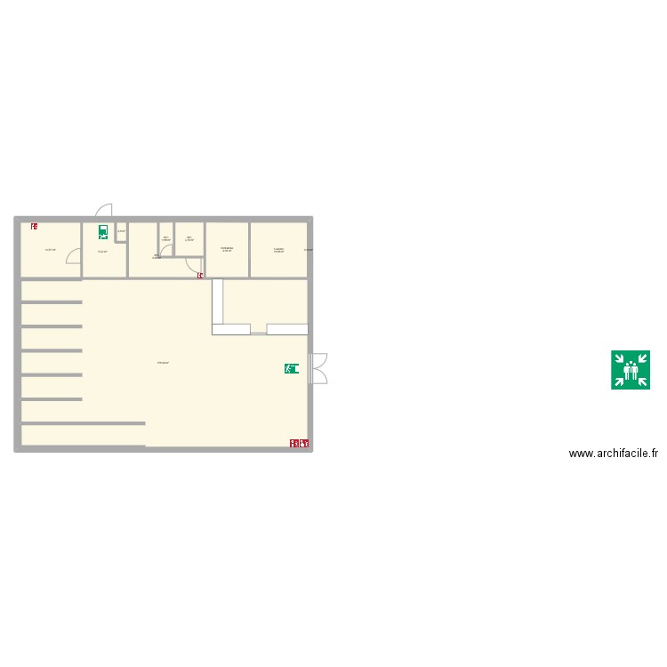 FLANDRES HACHES. Plan de 10 pièces et 236 m2