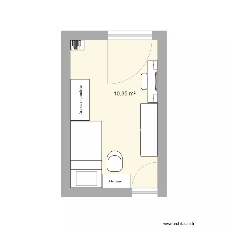 Chambre disposition 1. Plan de 