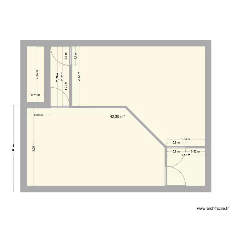 chambre. Plan de 1 et 42 m² chambre. Plan de 1 et 42 m²