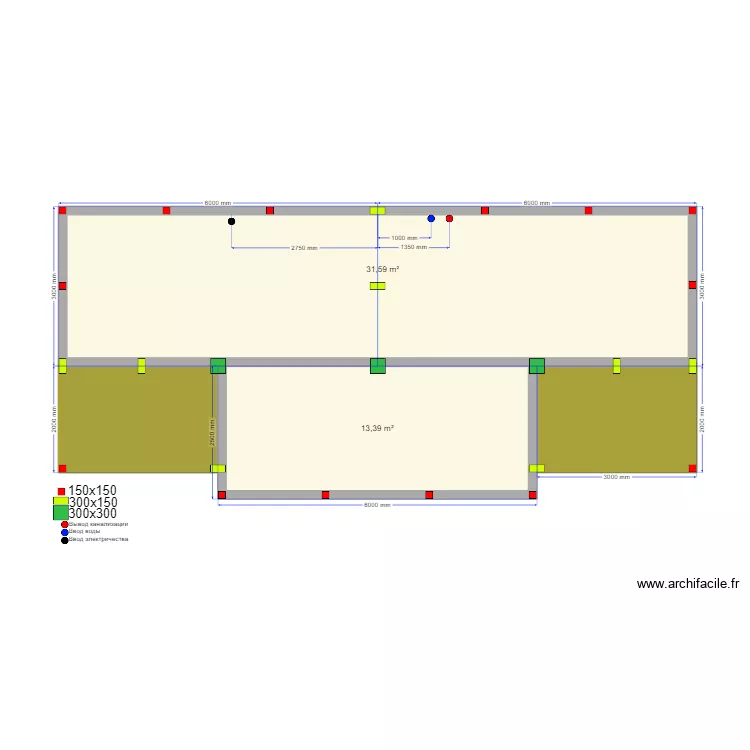 Переславльь О сваи. Plan de 