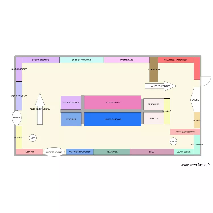 MAGASIN King Jouet. Plan de MAGASIN King Jouet. Plan de