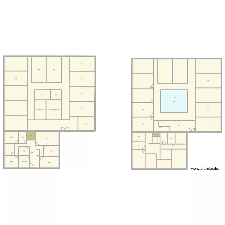 bureau chatenoy 2026. Plan de 59  et 1287 m²