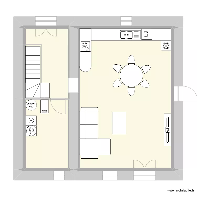 la maison, l'amm&eacute;nagement Cuisine 2. Plan de 
