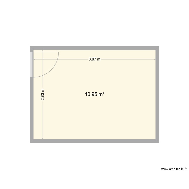 plan maison seb. Plan de 1 pièce et 11 m2