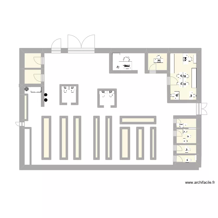 Mestre Andrezieux. Plan de 