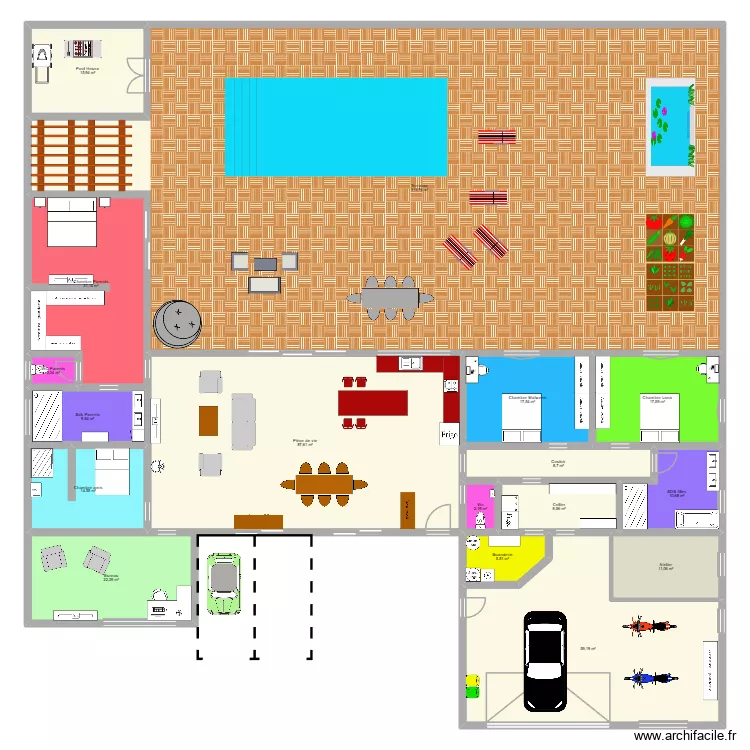 Projet maison bis. Plan de 