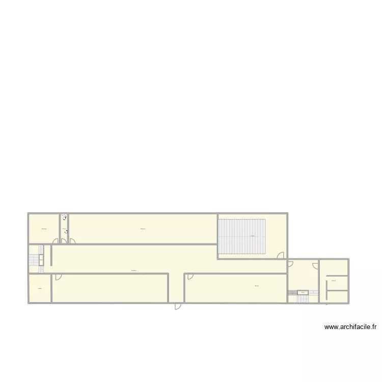 ISJB-CJ-2&egrave;me &eacute;tage bis. Plan de 10  et 590 m²