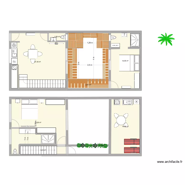 maison talborjt 3eme version. Plan de 