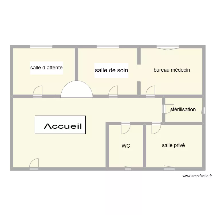 cabinet docteur sirine oueslati. Plan de 4 Pièces et 168 m² cabinet docteur sirine oueslati. Plan de 4 Pièces et 168 m²