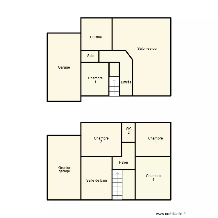 ERGUE GABERIC LEBLANC. Plan de 