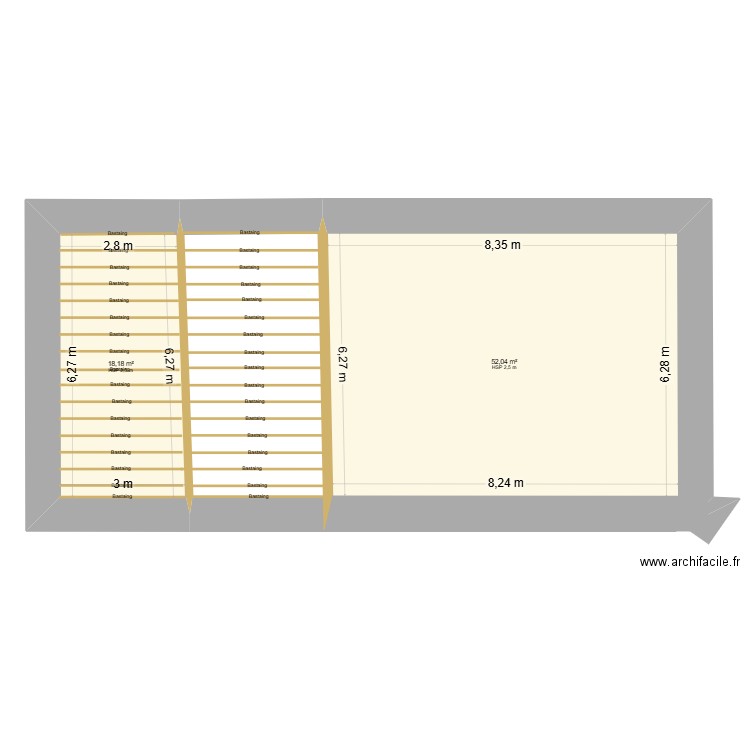 Nico-Emilie-plan 1-12-2025. Plan de 14 pièces et 203 m2