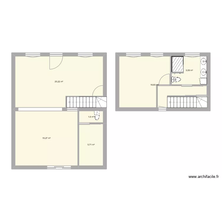 projet 2. Plan de 6 et 76 m² projet 2. Plan de 6 et 76 m²