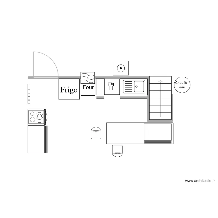 CUISINE FONMOURE. Plan de 