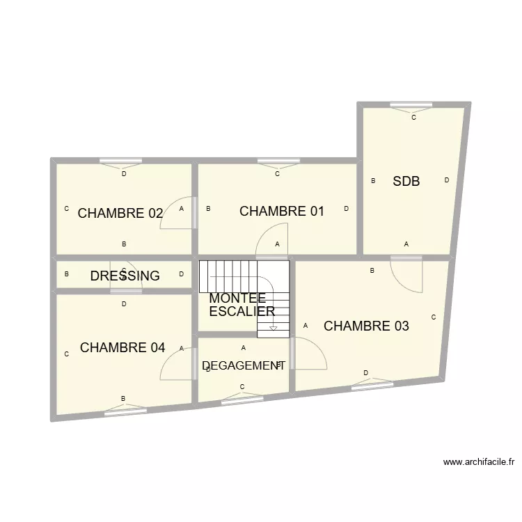 ETAGE VAUVERT PLB. Plan de ETAGE VAUVERT PLB. Plan de