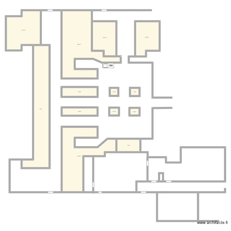 Spa. Plan de 13 pièces et 260 m2