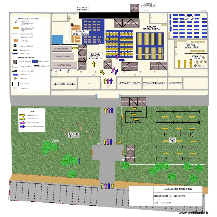 RAP25 - HALLES BOURGOGNES (mardi - jeudi). Plan de 