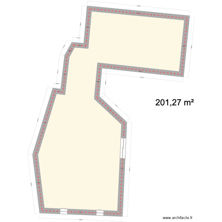 Grange. Plan de 0 pièce et 0 m2